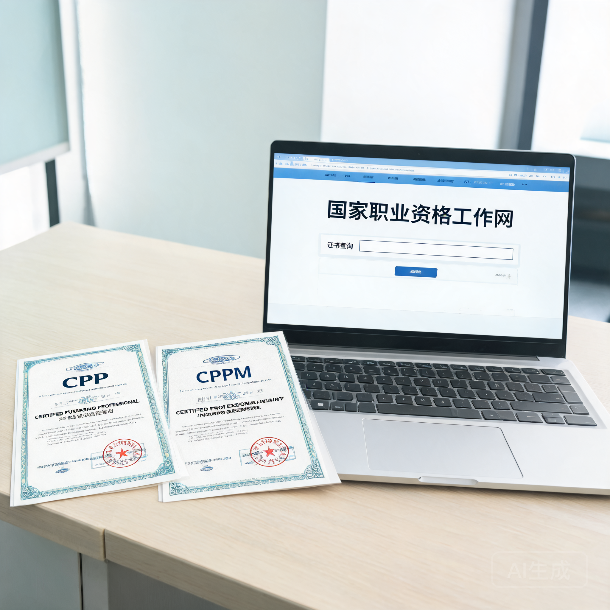 CPPM双证及官方查询界面展示